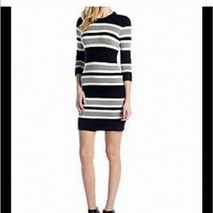 French Connection Striped Sweater Dress